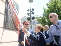 Odsłonięcie tablicy pamiątkowej pułkownika Kazimierza Leskiego