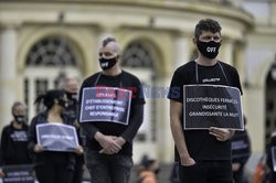 Protest właścicieli nocnych klubów w Rennes