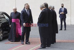 Prezydent Andrzej Duda w wizytą w Watykanie