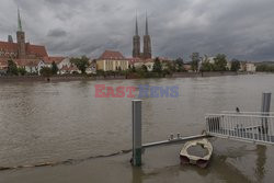 Wysoki poziom wód w Polskich rzekach