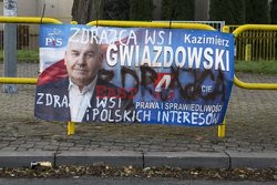 Plakat wyborczy Posla PIS Kazimierza Gwiazdowskiego