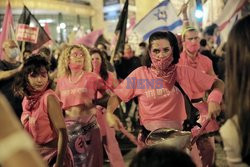 Protest przeciwników premiera Izraela w Jerozolimie