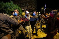Protest przeciwników premiera Izraela w Jerozolimie