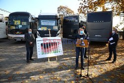 Protest pracowników branży autokarowej