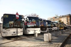 Protest pracowników branży autokarowej