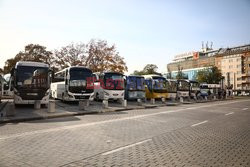 Protest pracowników branży autokarowej