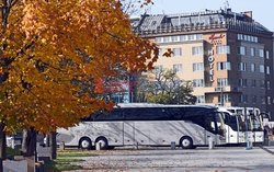 Protest pracowników branży autokarowej