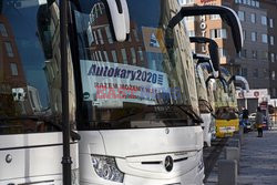 Protest pracowników branży autokarowej