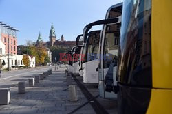 Protest pracowników branży autokarowej