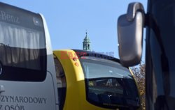 Protest pracowników branży autokarowej