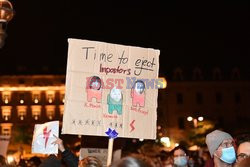 Kolejne protesty po wyroku TK ws. aborcji - dzień szósty