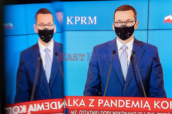 Konferencja prasowa premiera Mateusza Morawieckiego