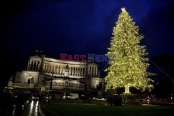 Choinka na Piazza Venezia w Rzymie