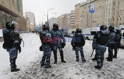 Protesty poparcia dla Aleksieja Nawalnego w Rosji