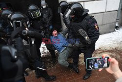 Protesty poparcia dla Aleksieja Nawalnego w Rosji