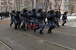 Protesty poparcia dla Aleksieja Nawalnego w Rosji