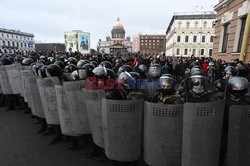 Protesty poparcia dla Aleksieja Nawalnego w Rosji