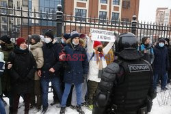 Protesty poparcia dla Aleksieja Nawalnego w Rosji