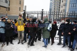 Protesty poparcia dla Aleksieja Nawalnego w Rosji