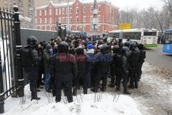 Protesty poparcia dla Aleksieja Nawalnego w Rosji