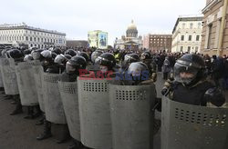 Protesty poparcia dla Aleksieja Nawalnego w Rosji