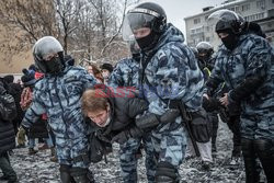 Protesty poparcia dla Aleksieja Nawalnego w Rosji