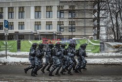 Protesty poparcia dla Aleksieja Nawalnego w Rosji