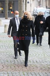 Brigitte Macron na mszy żałobnej za Roberta Hosseiniego