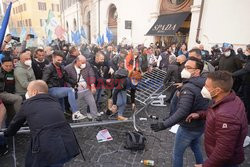 Protest restauratorów w Rzymie