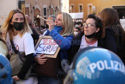 Protest restauratorów w Rzymie