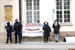 Protest pielęgniarek w Warszawie