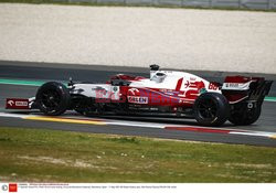 Robert Kubica podczas testów opon w Hiszpanii