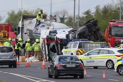 Wypadek na autostradzie pod Dublinem