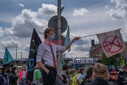 Aktywiści Extinction Rebellion zablokowali Wisłostradę