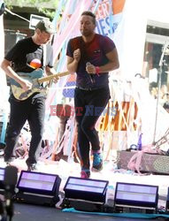 Koncert Coldplay na Rockefeller Plaza