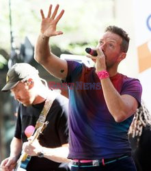 Koncert Coldplay na Rockefeller Plaza