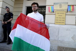 Protest pod ambasadą Węgier przeciw nowemu prawu anty-LGBT