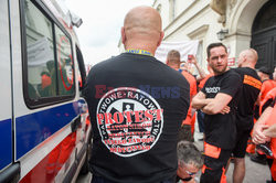 Protest ratowników medycznych