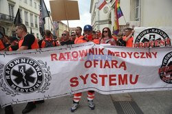 Protest ratowników medycznych