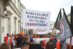 Protest ratowników medycznych