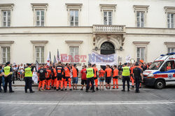 Protest ratowników medycznych