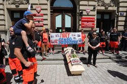 Protest ratowników medycznych