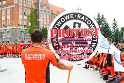 Protest ratowników medycznych