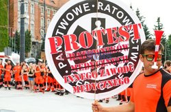 Protest ratowników medycznych