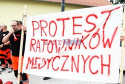 Protest ratowników medycznych