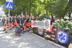 Protest ratowników medycznych