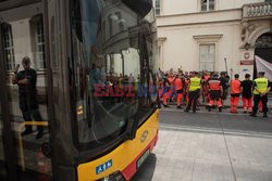 Protest ratowników medycznych