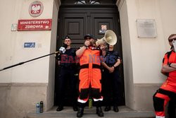 Protest ratowników medycznych