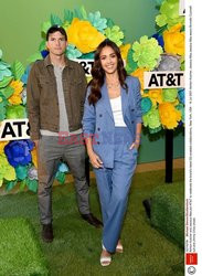 Jessica Alba i Ashton Kutcher na prezentacji AT&T 5G