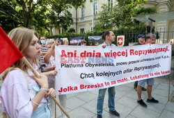 Protest organizacji lokatorskich w sprawie KPA